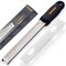 PRO Citrus Zester & Cheese Grater - Parmesan Cheese Lemon, Ginger, Garlic, Nutmeg, Chocolate, Vegetables, Fruits - Razor-Sharp Stainless Steel Blade, Wide, Dishwasher Safe (BLACK)